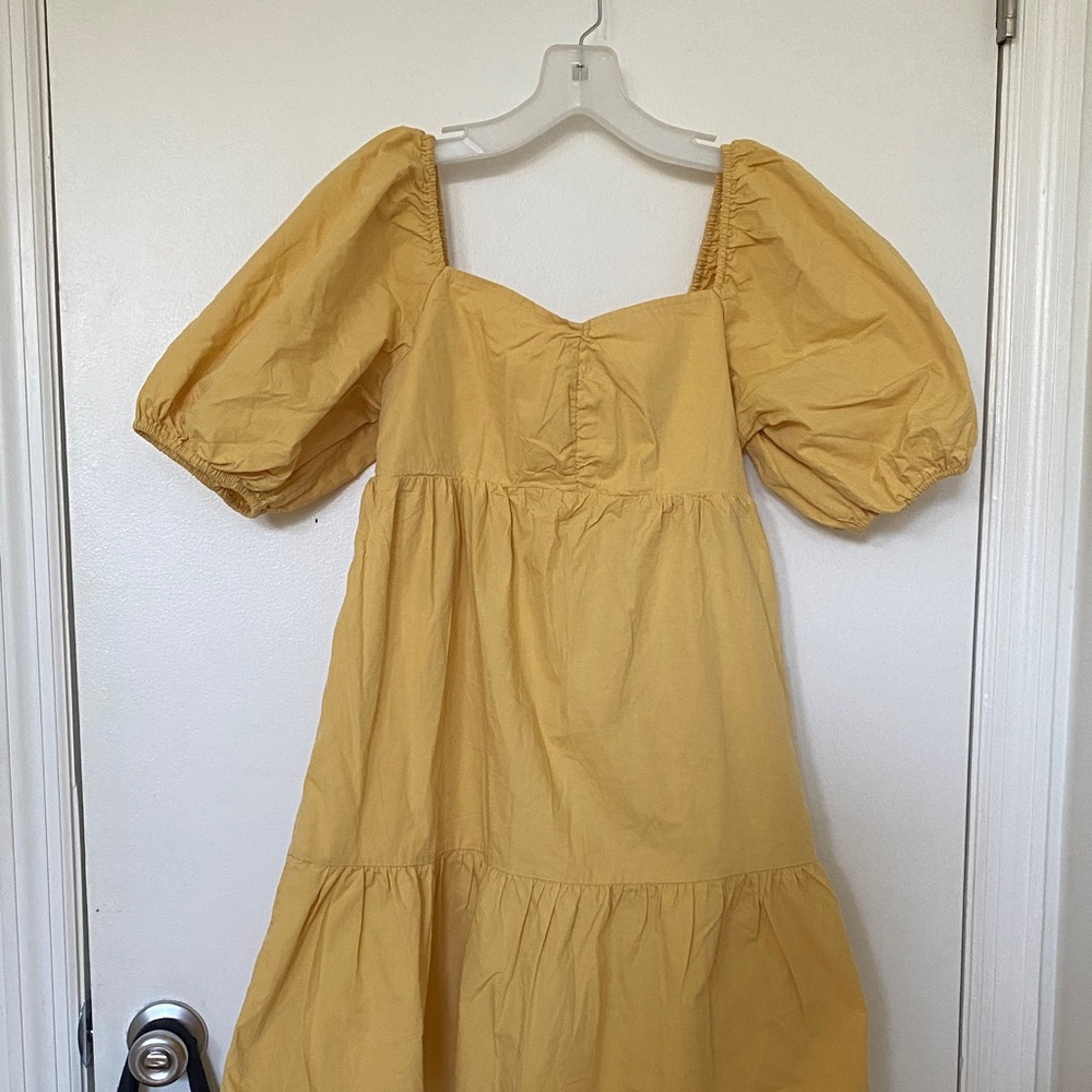 Billabong Mustard Smocked Dress